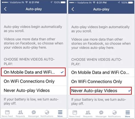 how to turn off autoplay facebook video on iphone app howtoisolve