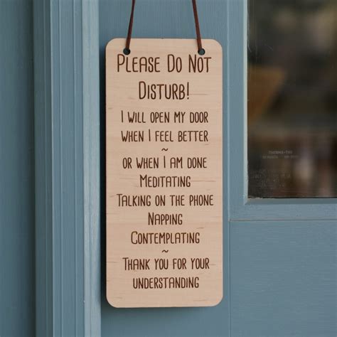 Please Do Not Disturb Door Hanger Sign Mad Tree Woodcrafts