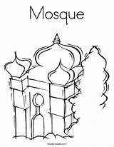 Coloring Mosque Masjid Drawing Pages Getdrawings Temple Getcolorings Favorites Login Add sketch template