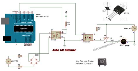 triac dimmer circuit schematic