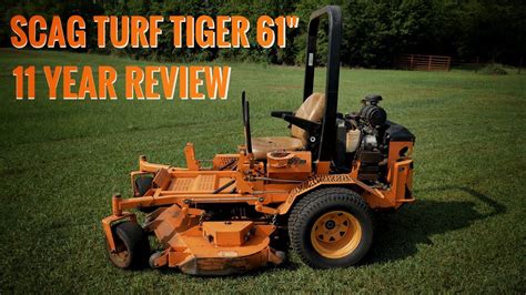 scag turf tiger  year review youtube