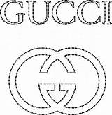 Gucci Logo Chanel Template Templates Pattern Rhinestone Clip Stencil Patterns Diy Transfers Cake Decor Designs Coloring Pages Glittermotifs Embroidery Silhouette sketch template