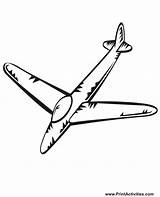 Airplane Glider sketch template
