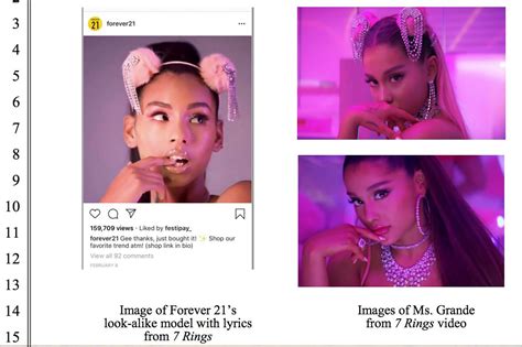 ariana grande suing forever 21 for using lookalike model bbc newsround