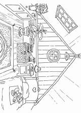Attic Coloring Grenier Coloriage Kleurplaat Dachboden Zolder Dessin Ausmalbilder House Colouring Drawings Afb Pages Malvorlage Printable Educol Sheets Drawing Visiter sketch template