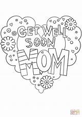 Well Soon Coloring Pages Mom Printable Grandma Color Kids Supercoloring Print Template Getcolorings Drawing sketch template