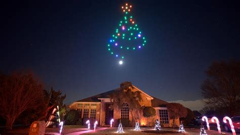 ultra mega home christmas light display   drones keller texas  youtube