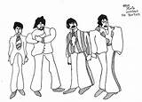 Beatles Coloring Pages Yellow Submarine Printable Book Colouring Getcolorings Sheets Lineart sketch template