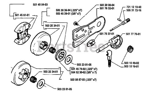husqvarna  husqvarna chainsaw   clutch assembly parts lookup  diagrams partstree