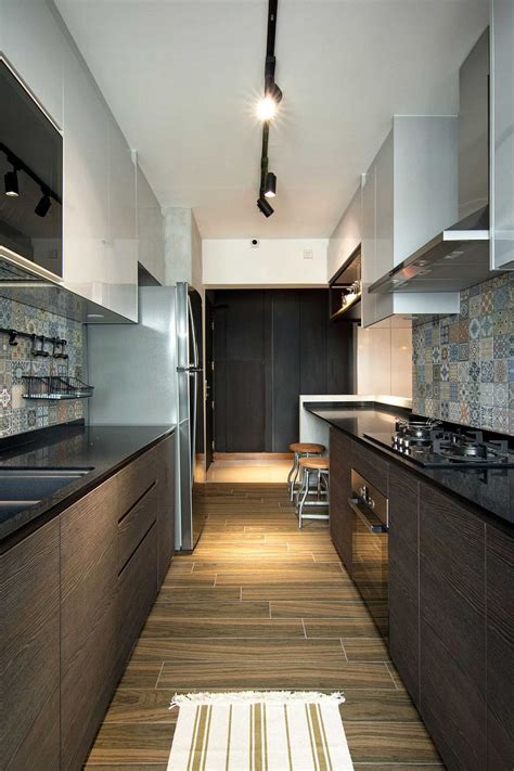small contemporary kitchen design  stylish home  singapore