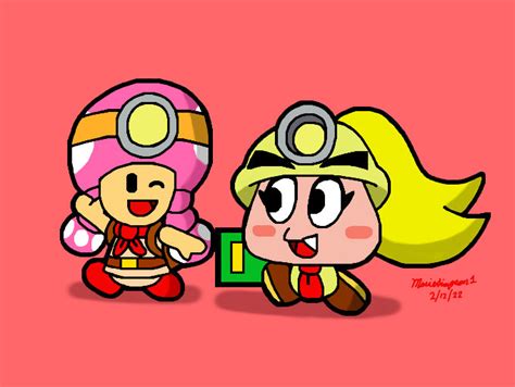 Paper Toadette And Goombella By Mariosimpson1 On Deviantart
