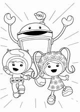 Umizoomi Coloring Color Kids Print Pages Funny sketch template