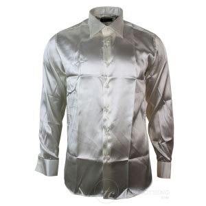 mens italian design silk satin finish shirt smart slim fit buy  happy gentleman
