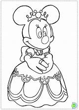 Minnie Coloring Mouse Dinokids Pages Print Close Disney sketch template