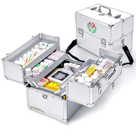 Nurth First Aid Kit Lockable First Aid Box Security Lock Medicine