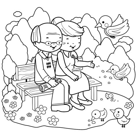 grandparents coloring pages  fun printable coloring pages