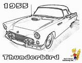 50s F350 1956 Mustangs Freecoloringpages Zeichnung Tbird sketch template