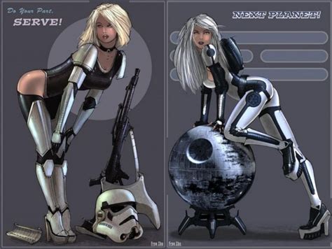 Female Stormtrooper Recruitment Poster Star Wars