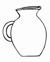 Clipart Water Jug Pitcher Jugs Earthenware Outline Clip Cliparts Clay Plant Coloring Library Pottery Pages Kids Clipground Worksheets Designs sketch template