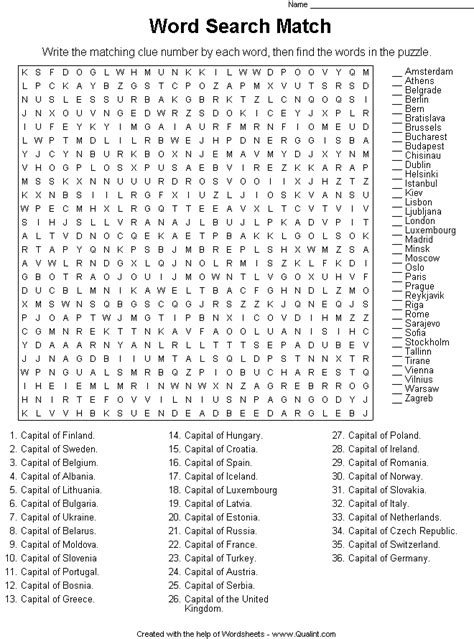 word search worksheets  adults downloadable printable worksheets
