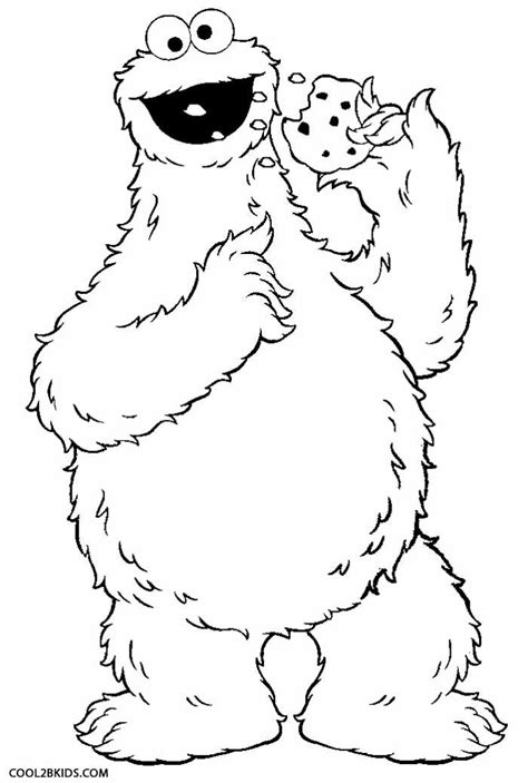 printable cookie monster coloring pages  kids coolbkids shopkin