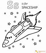 Spaceship Shuttle Voyager Exploration Spacecraft Playinglearning sketch template