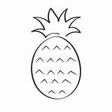 Pineapple Scrapbooking sketch template