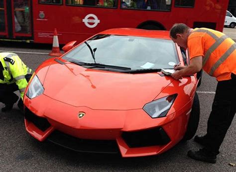 bad marques £400 000 orange lamborghini aventador becomes latest