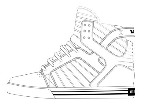 shoe outline template