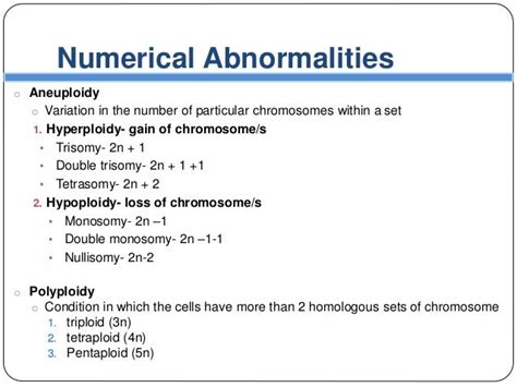 Chromosomal Aberration