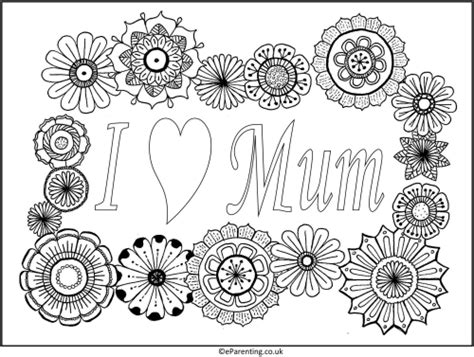 love mom coloring picture  printable