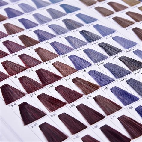 Hair Color Swatch Chart Hair Dye Color Chart For Hair Color Buy Hair