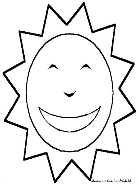 gambar kartun matahari hitam putih gokil abis