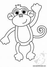 Colorare Scimmia Disegni Savana Monkey Giungla Sagoma Selva Monkeys Lavoretticreativi Bambini Simpatici Riscos Modelli Macaquinhos Panosu Tanıma Lavoretti Animalitos Chango sketch template