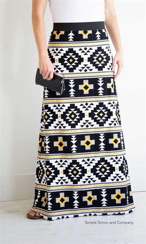 simple maxi skirt  pattern  simple simon  company