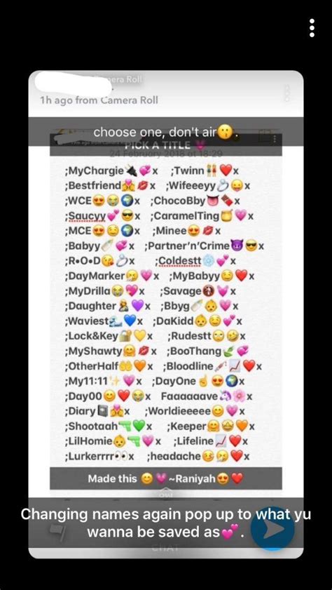 pin by nany boo on captions snapchat nicknames names for snapchat