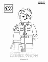 Coloring Minifigure Lego Cooper Pages sketch template