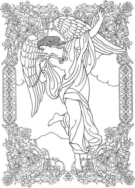 beautiful angel coloring page angel coloring page angel coloring