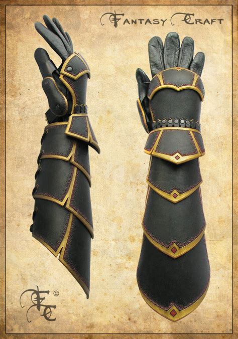 leather bracers  hand protection  fantasy craft  deviantart