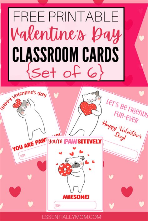 printable valentine cards  classmates kids printable valentines cards