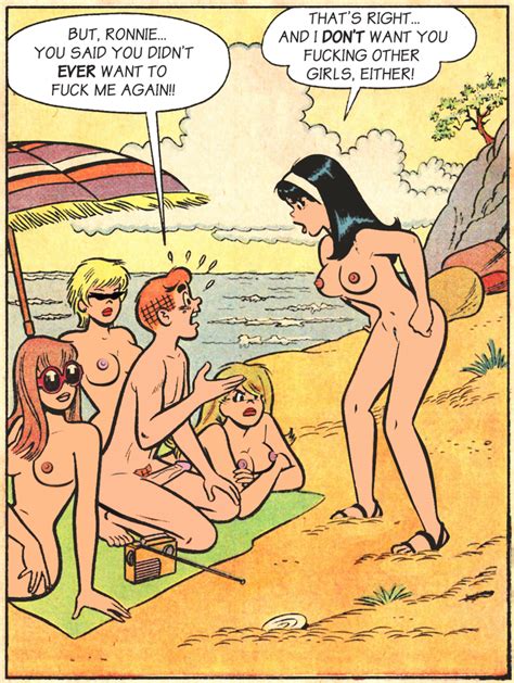 Rule 34 4girls Archie Andrews Archie Comics Beach Breasts Cactus34