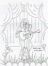 Parton Dolly Coloring Pages Template sketch template