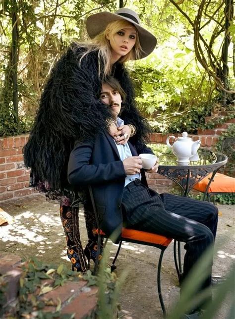 dhani harrison with wife sola so much like george and patti it s a bit creepy the fab four