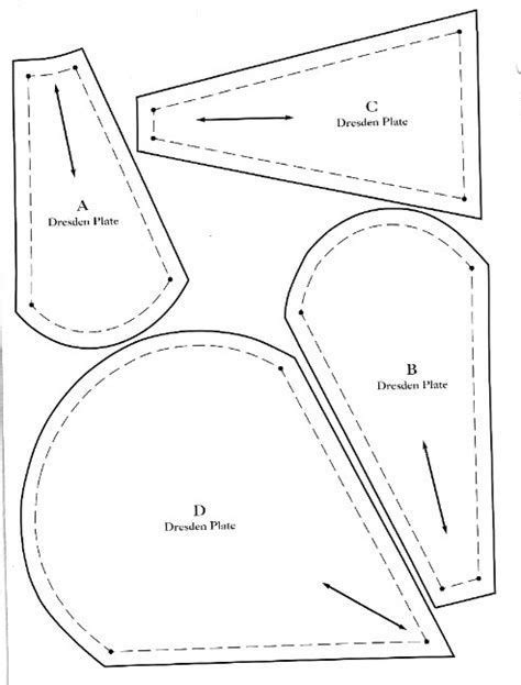 printable dresden plate template  printable templates