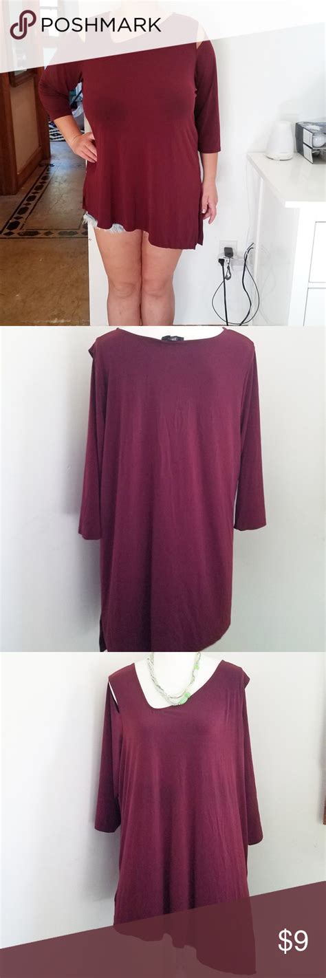 tunic crop top burgundy 3x fall outfit comfy cute love this beautiful tunic crop top you will