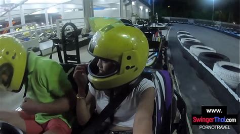 Go Karting With Big Ass Thai Teen Amateur Girlfriend And Horny Sex