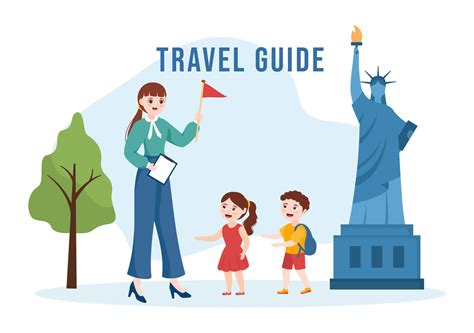 travel guide    showing interesting places  kids  tourist  planning vacation