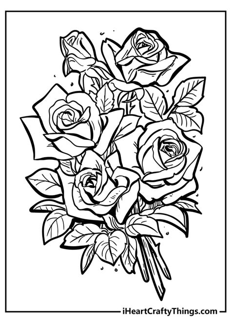 roses coloring pages  adults