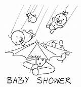 Coloring Pacifier Shower Pages Baby Getcolorings Cool 76kb 1195 sketch template