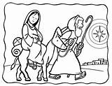 Huida Egipto Bethlehem Advent sketch template